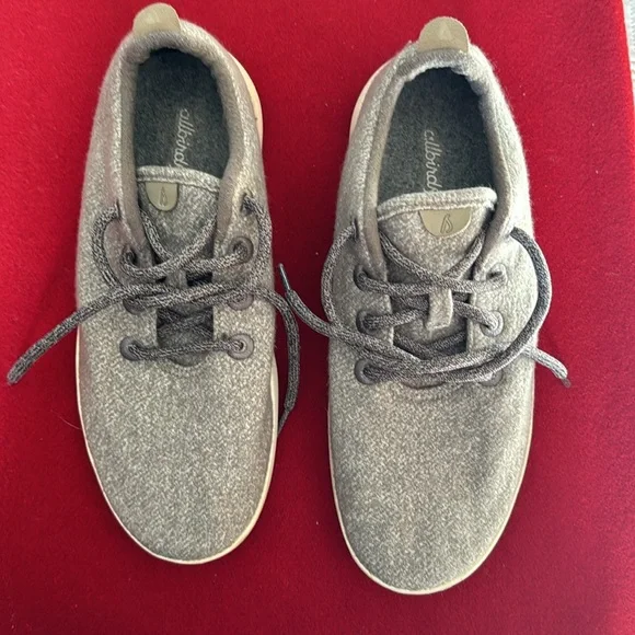 Allbirds Women's Wool Runners in dapple grey w/cream sole SZ 10 - Picture 5 of 10